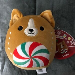Squishmallows Louis Peppermint Corgi plush